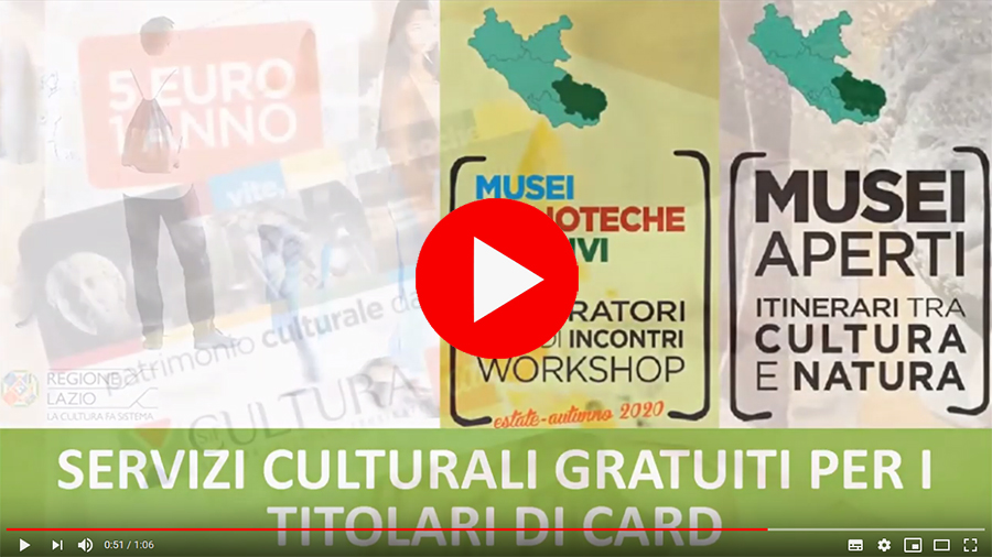 SERVIZI CULTURALI GRATUITI PER I TITOLARI DI CARD