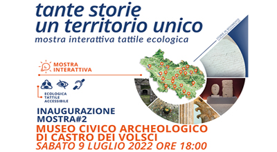Inaugurazione mostra #2 TANTE STORIE UN TERRITORIO UNICO | Castro dei Volsci – Museo Civico Archeologico